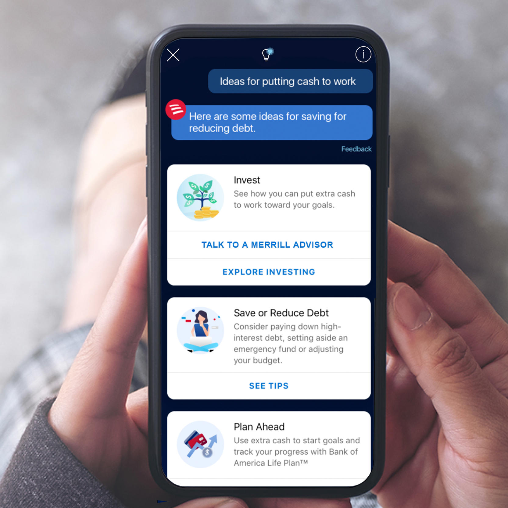 Bank of America's Erica chatbot offers financial advice, bill payments, and investment information